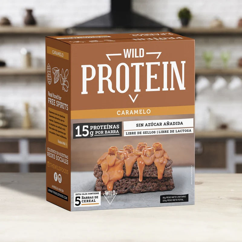 Wild Protein caja 5 unidades sabor Caramelo