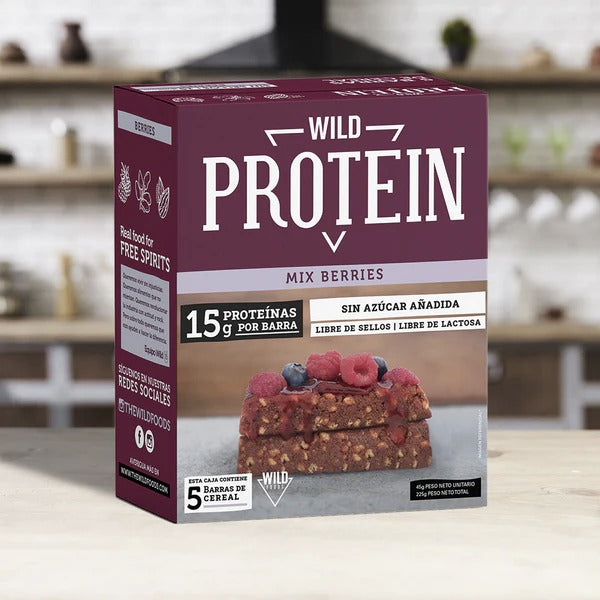 Wild Protein caja 5 unidades sabor Berries