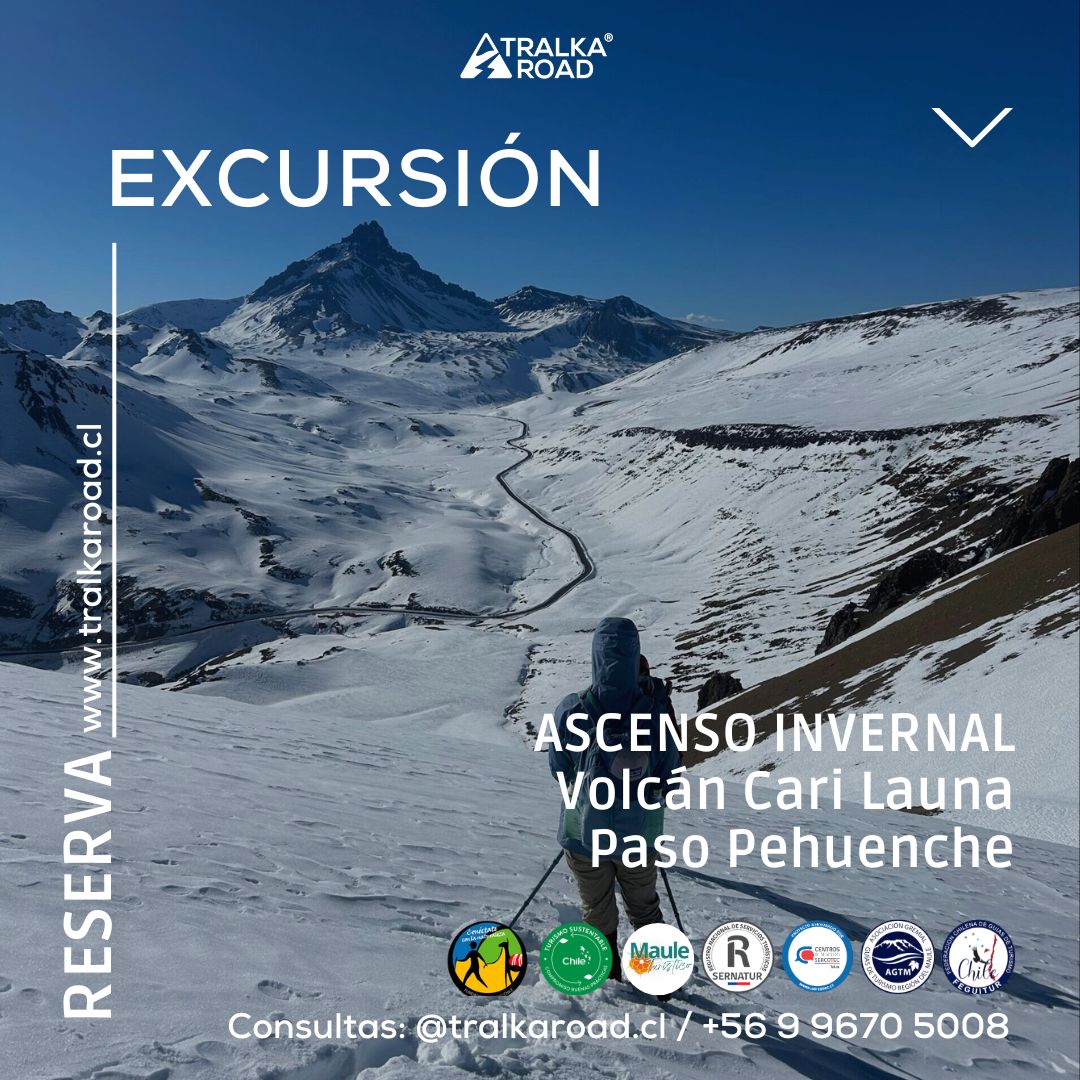 ASCENSO VOLCÁN CARI LAUNA, Paso Pehuenche