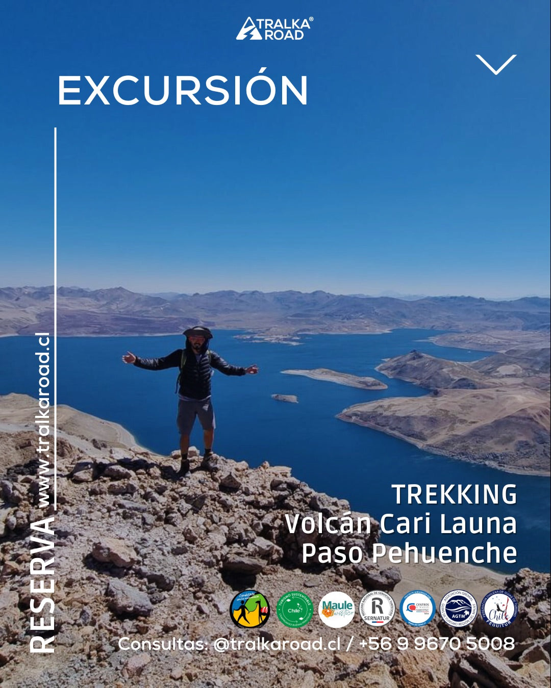 ASCENSO VOLCÁN CARI LAUNA, Paso Pehuenche
