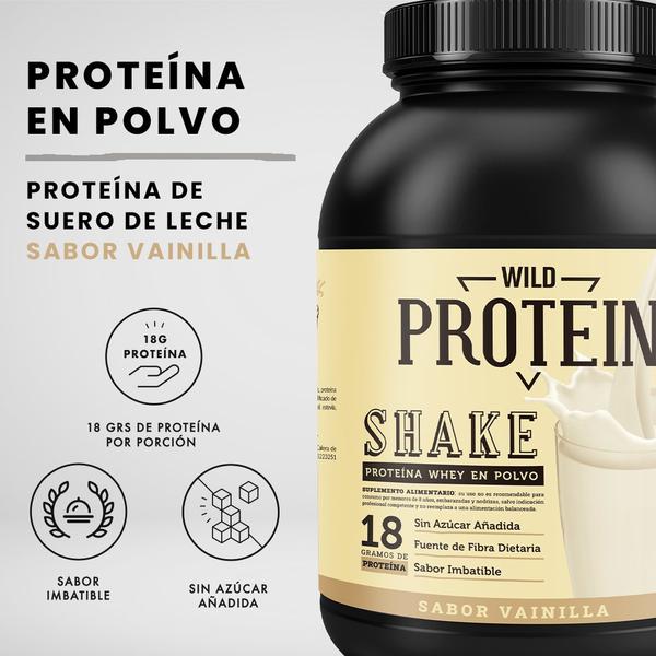 Wild Protein Whey Shake Vainilla 350g